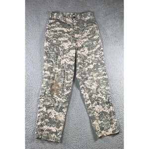 Military Cargo Pants Men 30x31 Digital ACU Camo Ripstop Utility Trousers Grunge